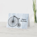 Recherche de grande roue vœux cartes Penny farthing