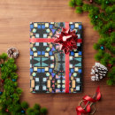 Recherche de zigzag bleu papier cadeau Abstrait