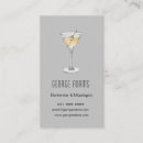 Recherche de martini cartes visite Barman