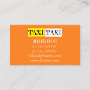 Recherche de cabine jaune cartes visite Conducteur