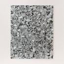 Recherche de dessin puzzles Noir et blanc