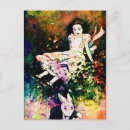 Recherche de lapin blanc alice pays merveilles cartes postales Illustration