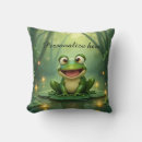 Recherche de grenouille verte coussins Dessin animé