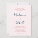 Recherche de rose et bleu mariage invitations Simple
