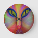 Recherche de visages abstraits horloges Coloré