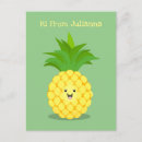 Recherche de ananas drôle cartes postales Illustration