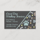 Recherche de motif animal cartes visite Marcheur de chiens