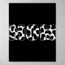 Recherche de motif noir posters Vache