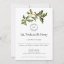 Recherche de holly berries noël invitations Feuillage d'hiver
