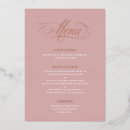 Recherche de mariage menus Rose pâle