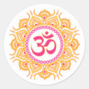 Recherche de yoga symbol autocollants Rose