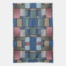 Recherche de patchwork cuisine linges Bleu