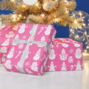 Recherche de neige papier cadeau Rétro