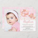 Recherche de rose gold baptême invitations Aquarelle