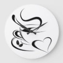 Suche nach schwarzer kaffee wanduhren Cappuccino