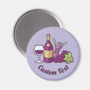 Recherche de vin rouge magnets Bouteille