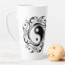 Recherche de tatouage noir tasses Yin yang
