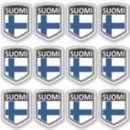 Suche nach suomi flagge aufkleber Wappen