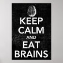 Recherche de cerveaux posters Zombie