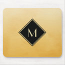 Recherche de or jaune tapis souris Monogramme