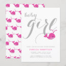 Recherche de baleine rose invitations Petite fille