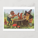 Recherche de gnomes cartes postales Champignon