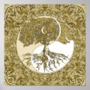 Suche nach der baum des lebens poster Gold