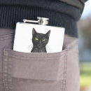 Suche nach schwarze katze flachmänner Schwarz weiß