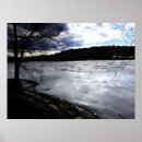 Suche nach blauer himmel mit wolken poster Teich