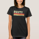 Recherche de rouille tshirts Nom