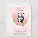 Recherche de panda bear baby shower invitations Jungle
