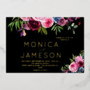 Recherche de rose bleu marine mariage invitations Moderne