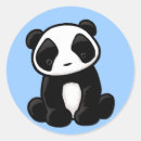 Recherche de panda bleu autocollants Mignon