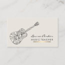 Recherche de teacher cartes visite Musicien