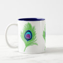 Recherche de plumes paon tasses Turquoise