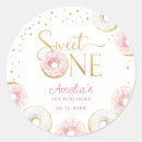 Recherche de premier anniversaire moderne autocollants Rose