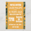 Recherche de orange chasseur invitations Camouflage