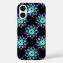 Recherche de fleur turquoise iphone coques Géométrique