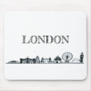 Recherche de mousepad londres tapis souris Blanc