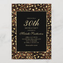 Recherche de léopard noir invitations Noir et or