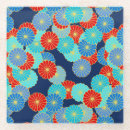 Suche nach japanische blume untersetzer Blau