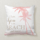 Recherche de plage de palmiers coussins Aquarelle