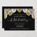 Recherche de celebration 40ans anniversaire invitations Noir