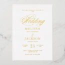 Recherche de foil mariage invitations De or