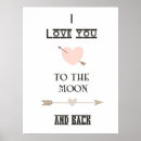 Recherche de i love you to the moon and back posters Typographie