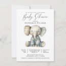 Recherche de cute elephant baby shower invitations Mignon
