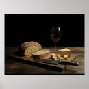 Suche nach wein und käse poster Stillleben
