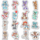 Suche nach cartoon horror aufkleber Niedlich