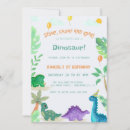 Recherche de dinosaure 1ans anniversaire invitations Animal jurassique