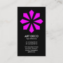 Recherche de art de deco cartes visite Élégant